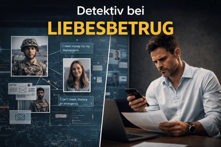 Detektiv bei Liebesbetrug